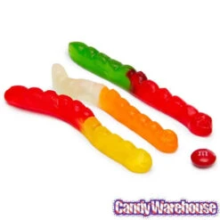 Albanese Assorted Fruit Gummy Worms: 5LB Bag -Candy World Shop albanese assorted fruit gummy worms 5lb bag candy warehouse 3