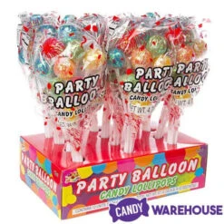 Albert's Party Balloons Lollipop Bouquets: 12-Piece Display -Candy World Shop albert s party balloons lollipop bouquets 12 piece display candy warehouse 3