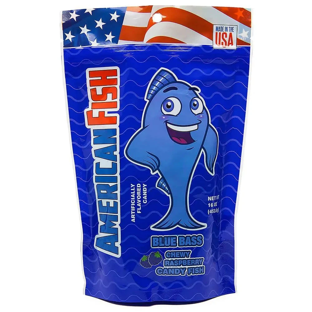 American Fish Chewy Candy - Blue: 16-Ounce Bag 3 American Fish Chewy Candy - Blue: 16-Ounce Bag