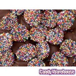 Asher's Deluxe Milk Chocolate Drops With Rainbow Nonpareils: 8LB Box -Candy World Shop asher s deluxe milk chocolate drops with rainbow nonpareils 8lb box candy warehouse 3