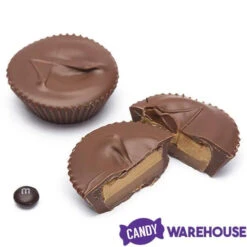 Asher's Giant Chocolate Peanut Butter Caramel Cups: 24-Piece Box -Candy World Shop asher s giant chocolate peanut butter caramel cups 24 piece box candy warehouse 3