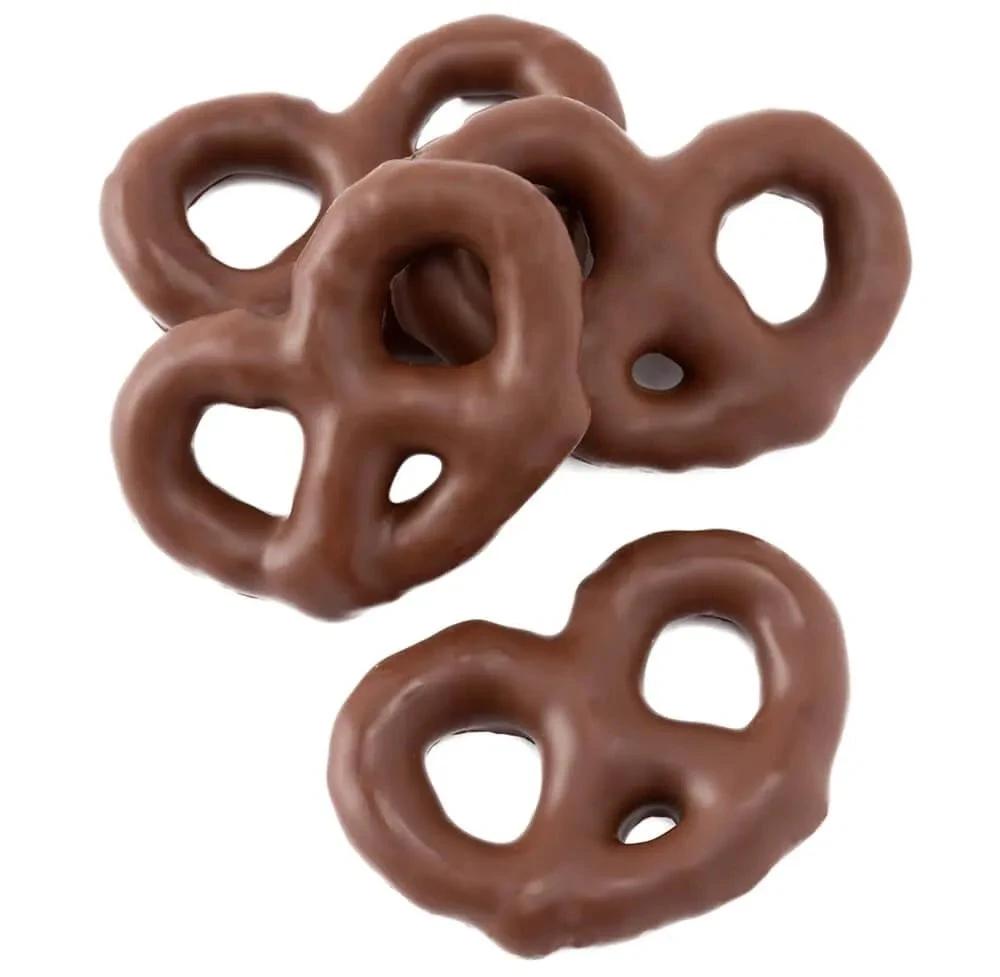 Asher's Milk Chocolate Covered Mini Pretzels: 4LB Box 2 Asher's Milk Chocolate Covered Mini Pretzels: 4LB Box
