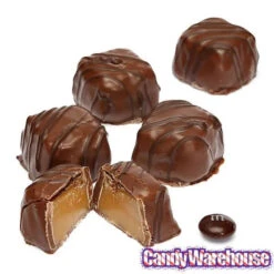 Asher's Milk Chocolate Covered Vanilla Caramels: 6LB Box -Candy World Shop asher s milk chocolate covered vanilla caramels 6lb box candy warehouse 3