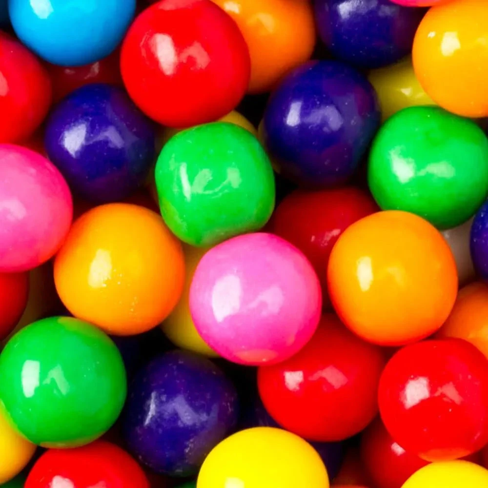 Assorted Colors 1-Inch Gumballs: 2LB Bag 3 Assorted Colors 1-Inch Gumballs: 2LB Bag