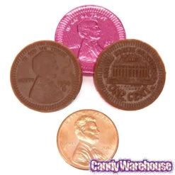 Assorted Colors Foiled Milk Chocolate Penny Parade Coins In Mesh Bags: 20-Piece Box -Candy World Shop assorted colors foiled milk chocolate penny parade coins in mesh bags 20 piece box candy warehouse 4