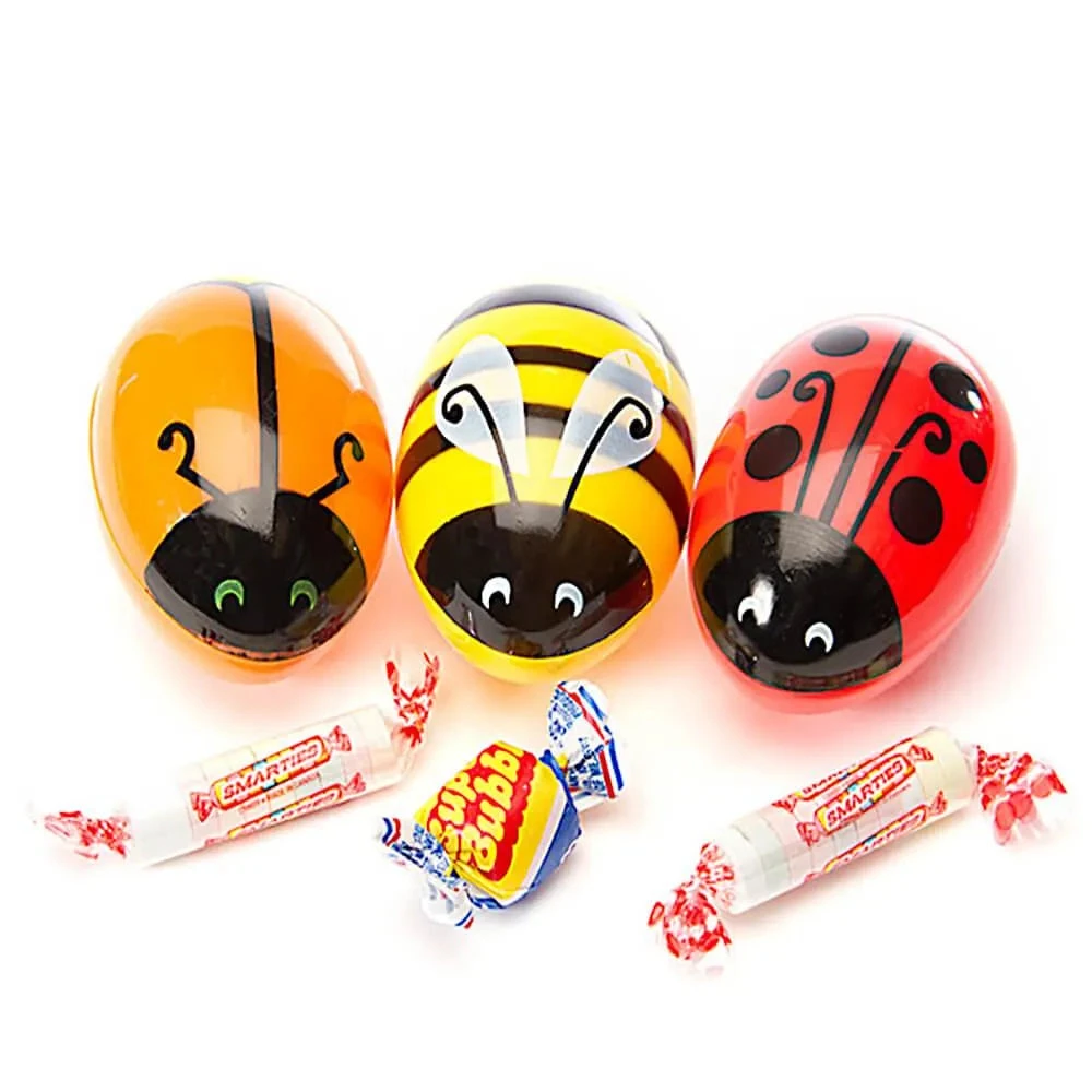 Bee International Critter Plastic Easter Eggs With Candy: 12-Piece Pack 3 Bee International Critter Plastic Easter Eggs With Candy: 12-Piece Pack