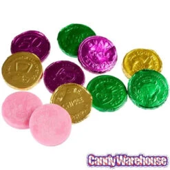 Bee International Mardi Gras Bubble Gum Coins: 100-Piece Bag -Candy World Shop bee international mardi gras bubble gum coins 100 piece bag candy warehouse 3 9f28dd1c 2ea9 4d3d a2ca 2d0b8ca63c77