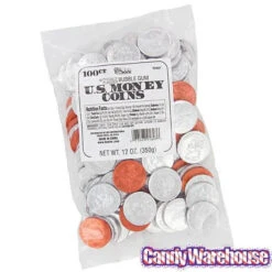 Bee International Silver And Copper Foiled Bubble Gum Coins: 100-Piece Bag -Candy World Shop bee international silver and copper foiled bubble gum coins 100 piece bag candy warehouse 3 802dc8ae 3992 4fb4 a4e9 e8070936e7a5