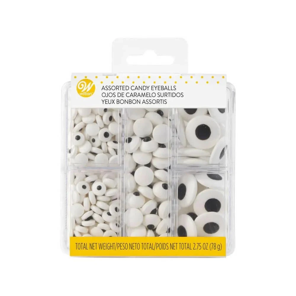 Wilton Black And White Candy Eyeball Sprinkles: 2.75-Ounce Box 3 Wilton Black And White Candy Eyeball Sprinkles: 2.75-Ounce Box