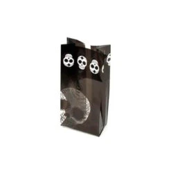 Black Cello Candy Bags With Day Of The Dead Skulls: 100-Piece Box -Candy World Shop black cello candy bags with day of the dead skulls 100 piece box candy warehouse 4