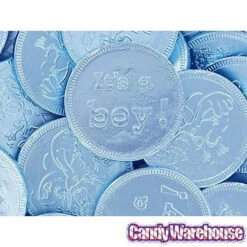 Blue Foiled Baby Boy Milk Chocolate Coins: 1LB Bag 9 Blue Foiled Baby Boy Milk Chocolate Coins: 1LB Bag -Candy World Shop blue foiled baby boy milk chocolate coins 1lb bag candy warehouse 4 c9236fca 1cc5 43bc a9f9 06edbae5cc8b