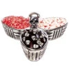 Bone Collector 3-Section Candy Dish -Candy World Shop bone collector 3 section candy dish candy warehouse 1