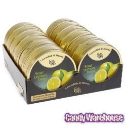 Cavendish & Harvey Hard Candy Drops Tins - Sour Lemon: 12-Piece Box 7 Cavendish & Harvey Hard Candy Drops Tins - Sour Lemon: 12-Piece Box -Candy World Shop cavendish and harvey hard candy drops tins sour lemon 12 piece box candy warehouse 3