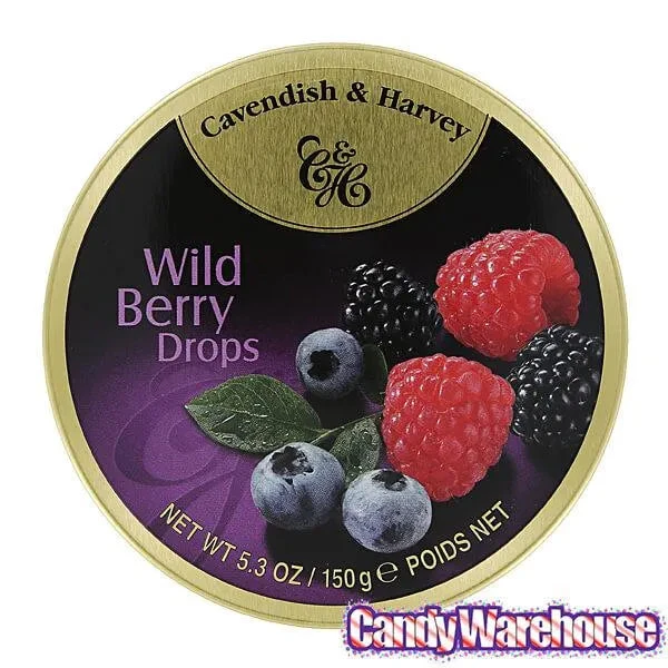 Cavendish & Harvey Hard Candy Drops Tins - Wild Berry: 12-Piece Box 5 Cavendish & Harvey Hard Candy Drops Tins - Wild Berry: 12-Piece Box - Image 3