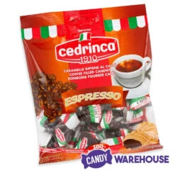 Cedrinca Espresso Hard Candy: 4.25-Ounce Bag -Candy World Shop cedrinca espresso hard candy 4 25 ounce bag candy warehouse 3