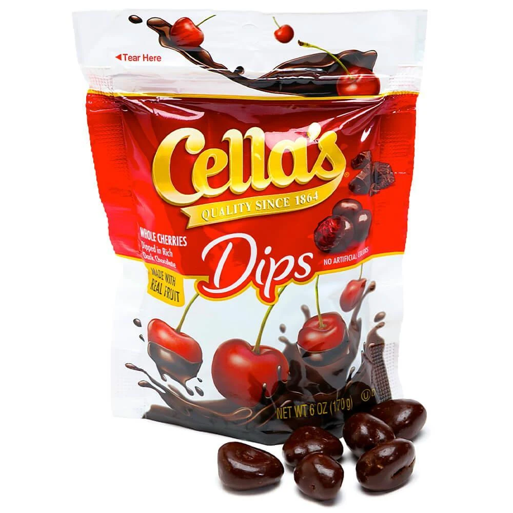 Cella's Dark Chocolate Covered Cherry Dips: 6-Ounce Bag 3 Cella's Dark Chocolate Covered Cherry Dips: 6-Ounce Bag