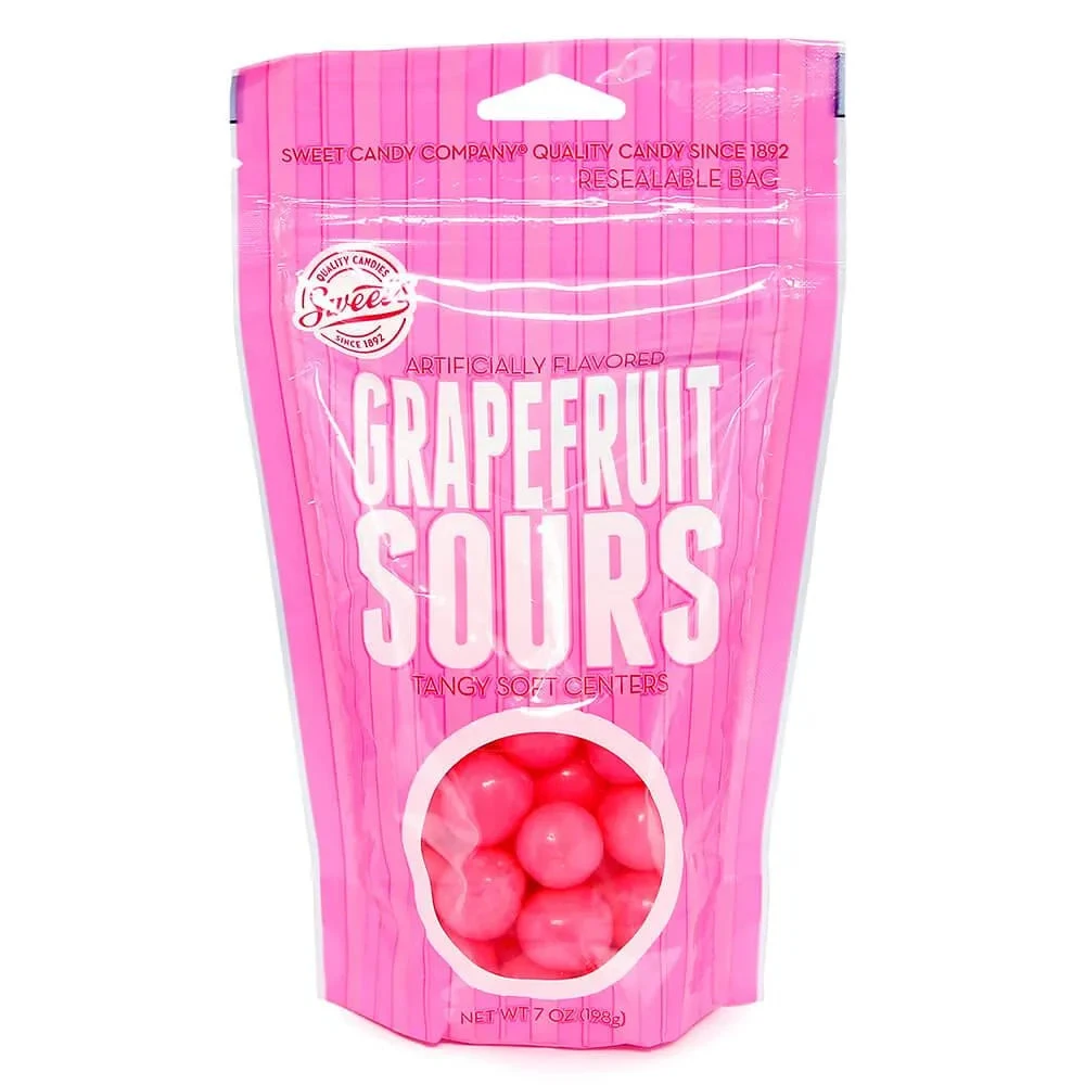 Chewy Sour Balls - Pink Grapefruit: 7-Ounce Bag 3 Chewy Sour Balls - Pink Grapefruit: 7-Ounce Bag
