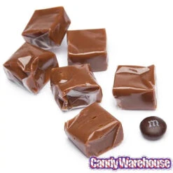 Chocolate Caramel Squares Candy: 5LB Bag -Candy World Shop chocolate caramel squares candy 5lb bag candy warehouse 3