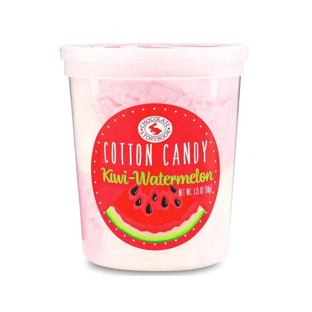 Chocolate Storybook Cotton Candy - Kiwi Watermelon: 1-Ounce Tub 3 Chocolate Storybook Cotton Candy - Kiwi Watermelon: 1-Ounce Tub