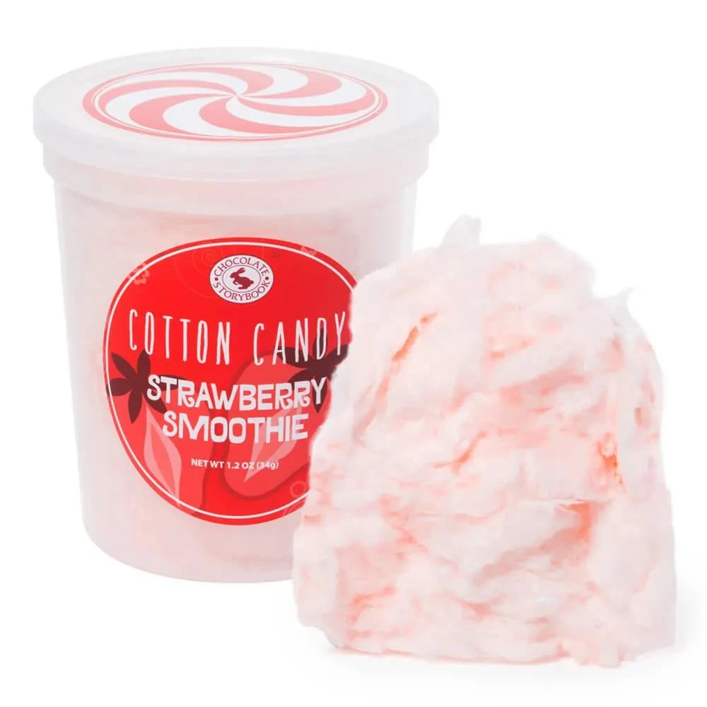 Chocolate Storybook Cotton Candy - Strawberry Smoothie: 1-Ounce Tub 3 Chocolate Storybook Cotton Candy - Strawberry Smoothie: 1-Ounce Tub