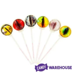 Creature Eyes Lollipops: 6-Piece Gift Pack -Candy World Shop creature eyes lollipops 6 piece gift pack candy warehouse 6