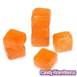 Cubes Hard Candy - Tangerine: 3LB Bag -Candy World Shop cubes hard candy tangerine 3lb bag candy warehouse 3