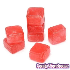 Cubes Hard Candy - Wild Cherry: 3LB Bag -Candy World Shop cubes hard candy wild cherry 3lb bag candy warehouse 3