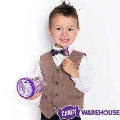 CurlyCutes Petite Crystal Ribbon Pops - Purple Grape: 20-Piece Jar -Candy World Shop curlycutes petite crystal ribbon pops purple grape 20 piece jar candy warehouse 3