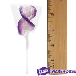 CurlyCutes Petite Crystal Ribbon Pops - Purple Grape: 20-Piece Jar -Candy World Shop curlycutes petite crystal ribbon pops purple grape 20 piece jar candy warehouse 6