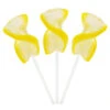 CurlyCutes Petite Crystal Ribbon Pops - Yellow Banana: 20-Piece Jar -Candy World Shop curlycutes petite crystal ribbon pops yellow banana 20 piece jar candy warehouse 1