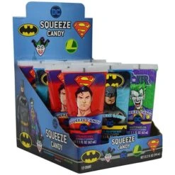 DC Comics Squeeze Candy Tubes: 12-Piece Display -Candy World Shop dc comics squeeze candy tubes 12 piece display candy warehouse 4