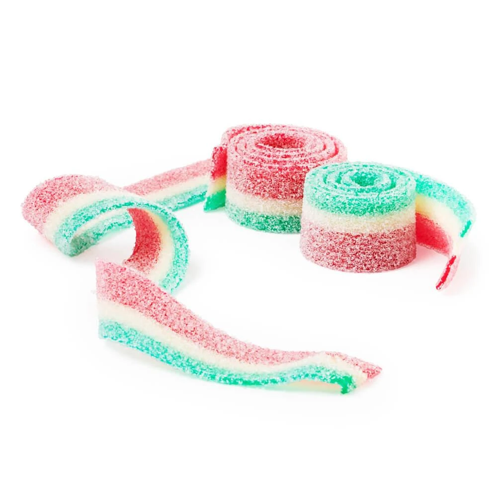 Dorval Sour Power Belts Candy - Watermelon: 150-Piece Tub 3 Dorval Sour Power Belts Candy - Watermelon: 150-Piece Tub