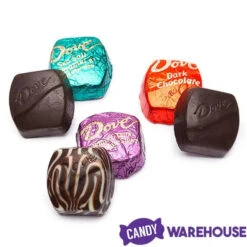 Dove Dark Chocolate Squares Assortment: 120-Piece Bag -Candy World Shop dove dark chocolate squares assortment 120 piece bag candy warehouse 3