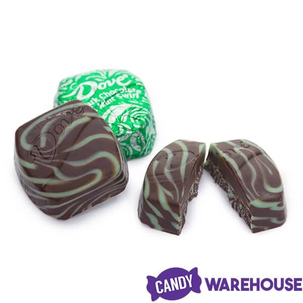 Dove Mint And Dark Chocolate Swirl Squares: 28-Piece Bag 5 Dove Mint And Dark Chocolate Swirl Squares: 28-Piece Bag - Image 3