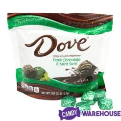 Dove Mint And Dark Chocolate Swirl Squares: 28-Piece Bag 11 Dove Mint And Dark Chocolate Swirl Squares: 28-Piece Bag -Candy World Shop dove mint and dark chocolate swirl squares 28 piece bag candy warehouse 5