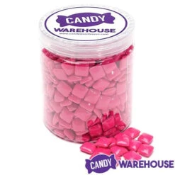 Dubble Bubble Chiclets Chewing Gum Tabs - Pink: 1.5LB Jar 12 Dubble Bubble Chiclets Chewing Gum Tabs - Pink: 1.5LB Jar -Candy World Shop dubble bubble chiclets chewing gum tabs pink 1 5lb jar candy warehouse 5