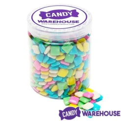 Dubble Bubble Chiclets Chewing Gum Tabs - Polar Mint: 1.5LB Jar -Candy World Shop dubble bubble chiclets chewing gum tabs polar mint 1 5lb jar candy warehouse 4