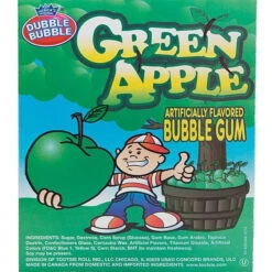 Dubble Bubble Green Apple 1-Inch Gumballs: 850-Piece Case -Candy World Shop dubble bubble green apple 1 inch gumballs 850 piece case candy warehouse 5