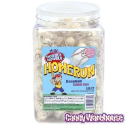 Dubble Bubble Home Run Baseball Gumballs: 240-Piece Tub -Candy World Shop dubble bubble home run baseball gumballs 240 piece tub candy warehouse 4 4d29b739 a811 4d64 a6d3 c162949d7fb6