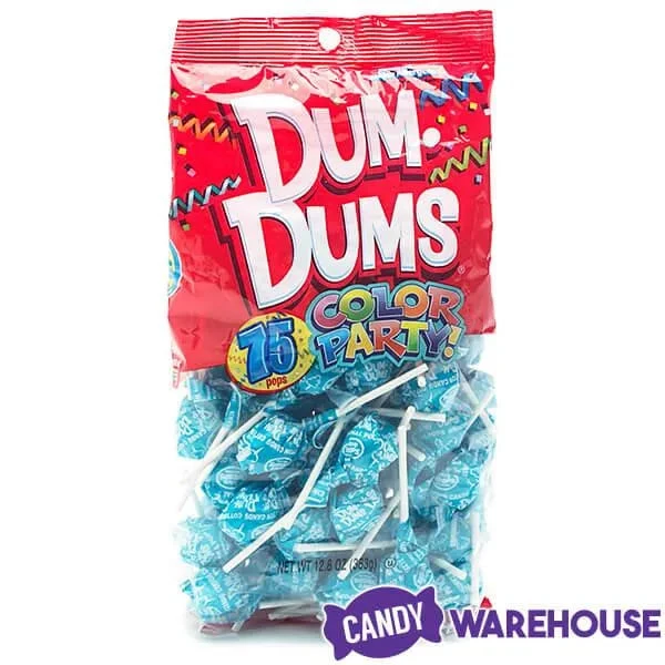 Dum Dums Caribbean Blue Party Pops - Cotton Candy: 75-Piece Bag 5 Dum Dums Caribbean Blue Party Pops - Cotton Candy: 75-Piece Bag - Image 3