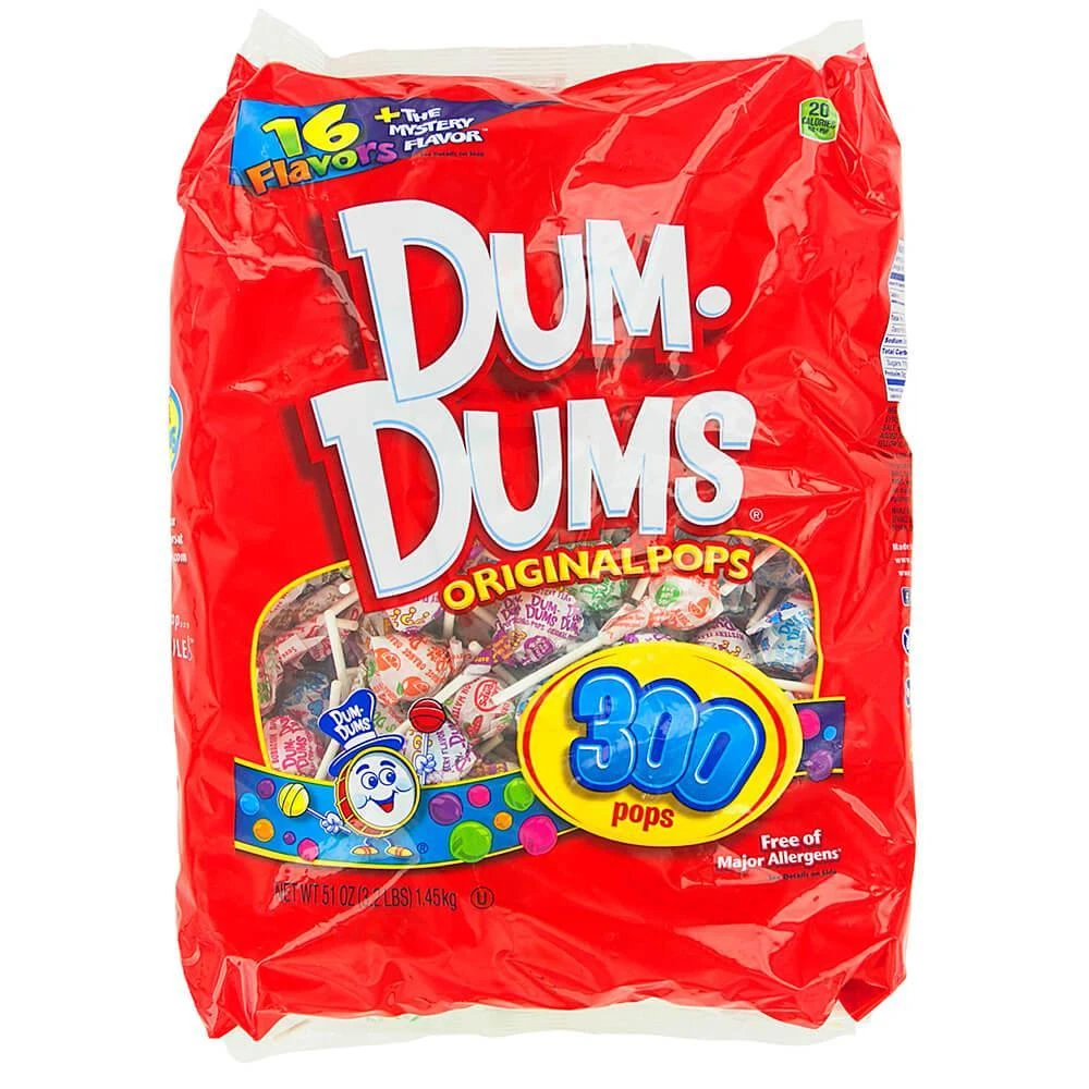 Dum Dums Original Pops Ball Lollipops: 300-Piece Bag 3 Dum Dums Original Pops Ball Lollipops: 300-Piece Bag