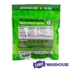 Eddy Edibles Hot Cinnamon CBD Gummies THC Free 300mg: 30 Gummy Bears -Candy World Shop eddy edibles hot cinnamon cbd gummies thc free 300mg 30 gummy bears candy warehouse 4
