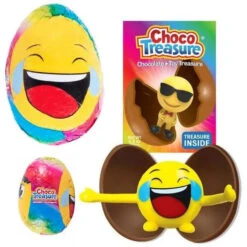 Emoji ChocoTreasure Surprise Eggs With Toy Inside: 12-Piece Box -Candy World Shop emoji chocotreasure surprise eggs with toy inside 12 piece box candy warehouse 6