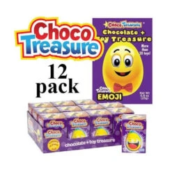 Emoji ChocoTreasure Surprise Eggs With Toy Inside: 12-Piece Box -Candy World Shop emoji chocotreasure surprise eggs with toy inside 12 piece box candy warehouse 8