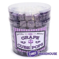 Espeez Cube Pop - Grape: 100-Piece Tub -Candy World Shop espeez cube pop grape 100 piece tub candy warehouse 3