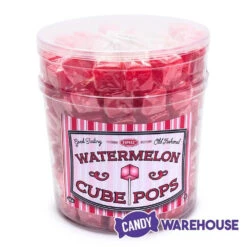 Espeez Cube Pop - Watermelon: 100-Piece Tub -Candy World Shop espeez cube pop watermelon 100 piece tub candy warehouse 3