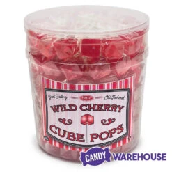 Espeez Cube Pop - Wild Cherry: 100-Piece Tub -Candy World Shop espeez cube pop wild cherry 100 piece tub candy warehouse 3