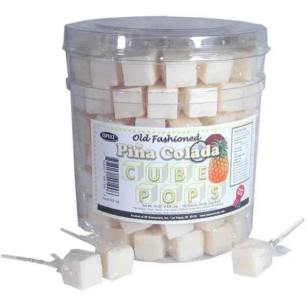 Espeez Cube Pops - Pina Colada: 100-Piece Tub 3 Espeez Cube Pops - Pina Colada: 100-Piece Tub