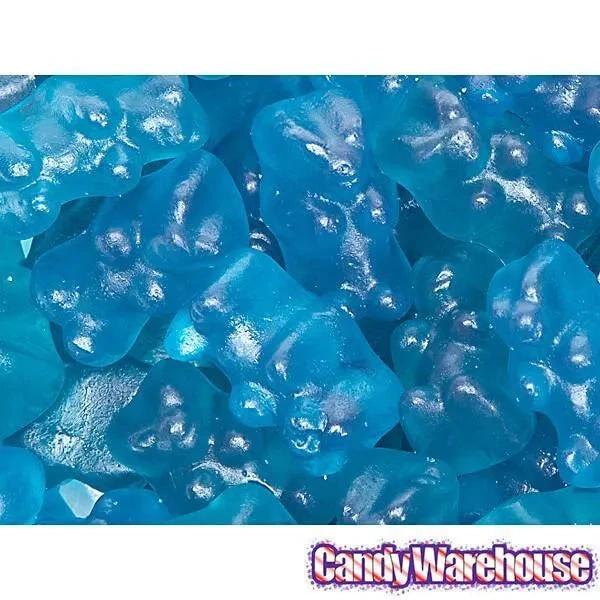European Style Gummy Bears - Blue Raspberry: 2LB Bag 4 European Style Gummy Bears - Blue Raspberry: 2LB Bag - Image 2
