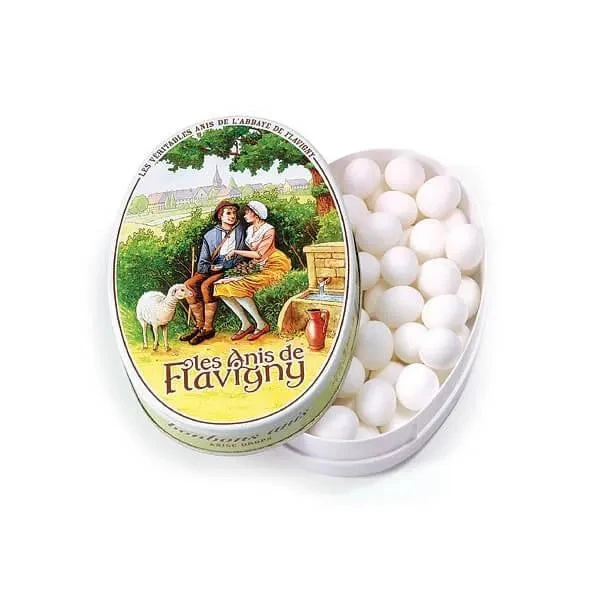 Flavigny Pastilles Candy Tins - Anis: 8-Piece Box 3 Flavigny Pastilles Candy Tins - Anis: 8-Piece Box